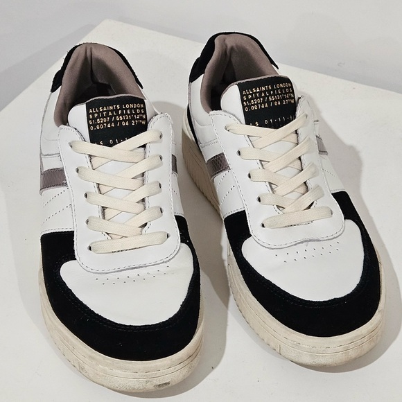 All Saints Gray and Cream Sneakers - Picture 5 of 6